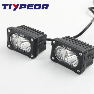 TIYPEOR Motorcycle Car Spotlight Headlight Auxiliary LED Work Light Combo Beam Driving Lamp for Off-road Tractor Truck Fog Light